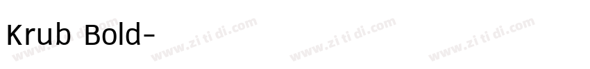 Krub Bold字体转换